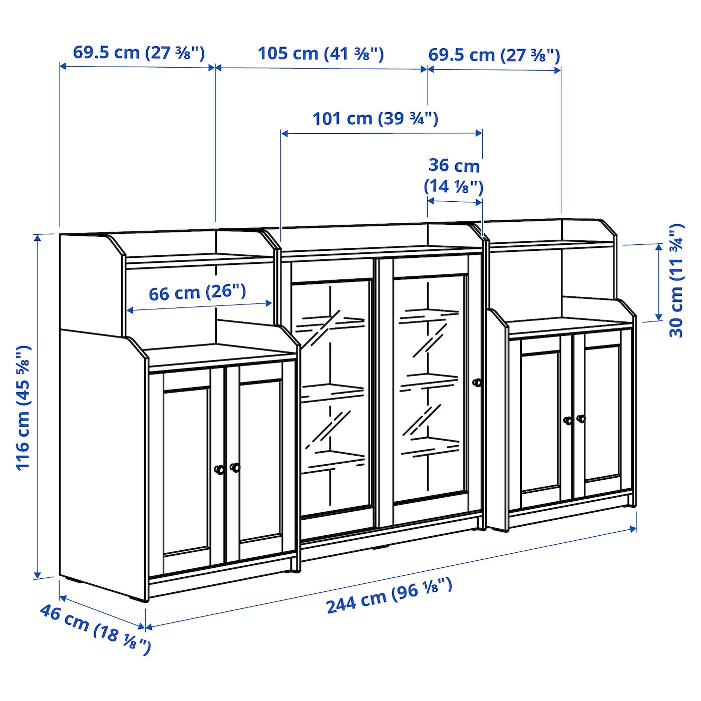 HAUGA Storage combination