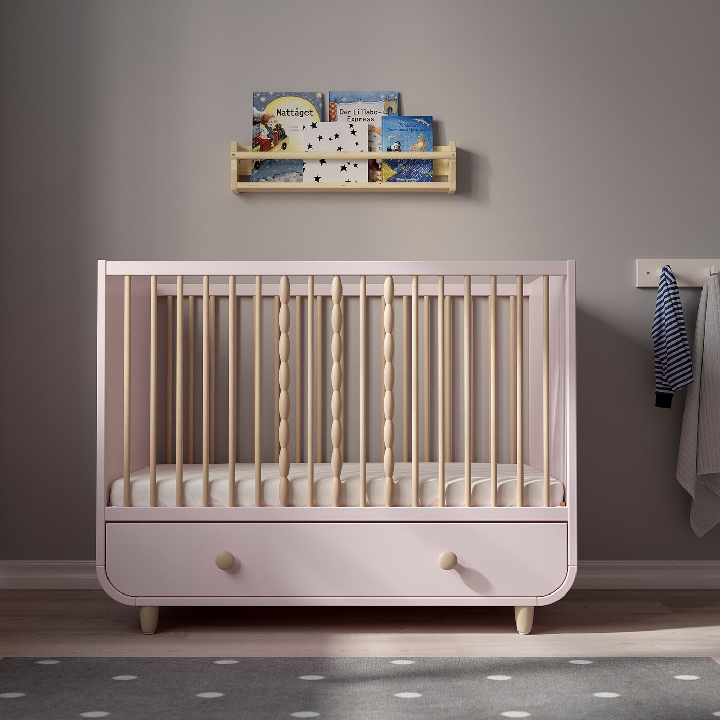 MYLLRA Cot with drawer