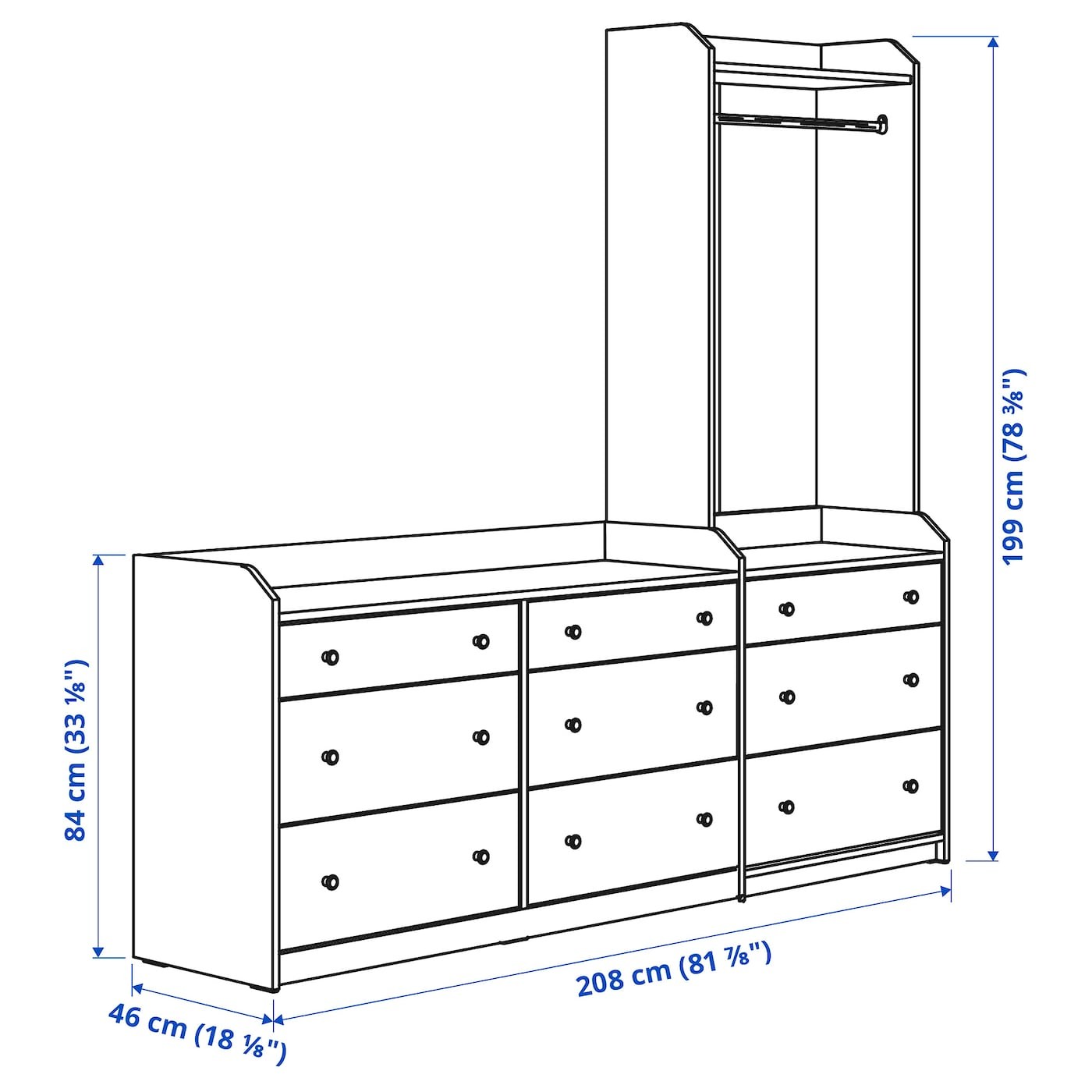 HAUGA Storage combination