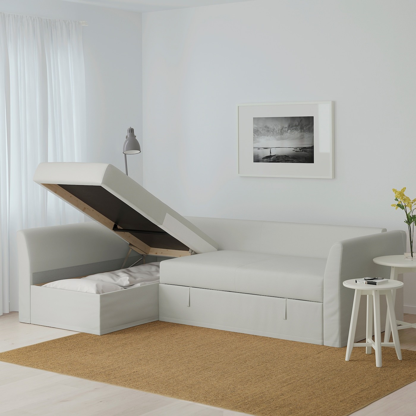 HOLMSUND Corner sofa-bed