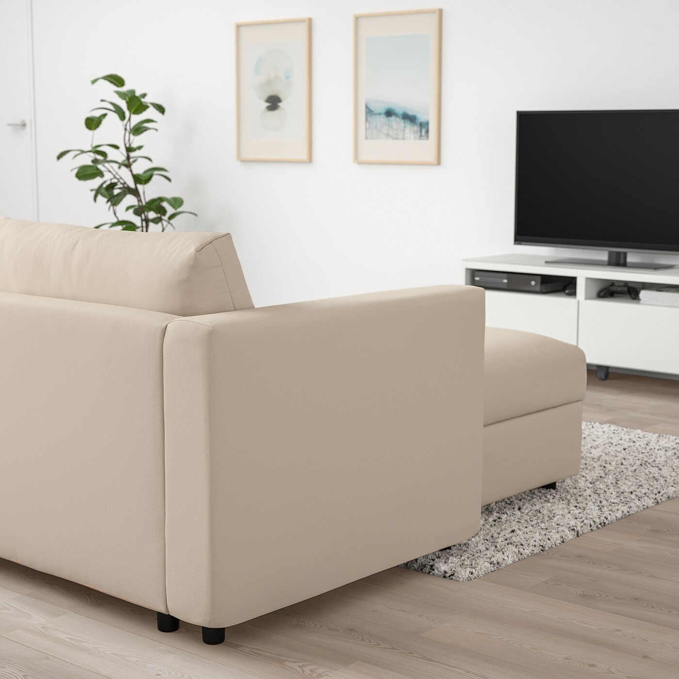 VIMLE 3-seat sofa with chaise longue