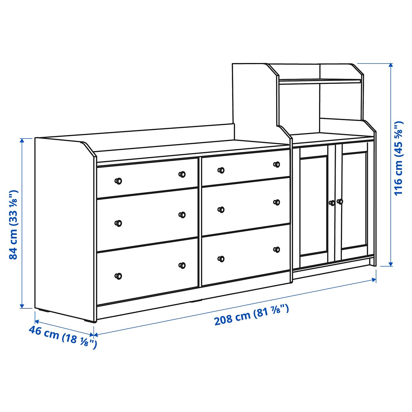 HAUGA Storage combination