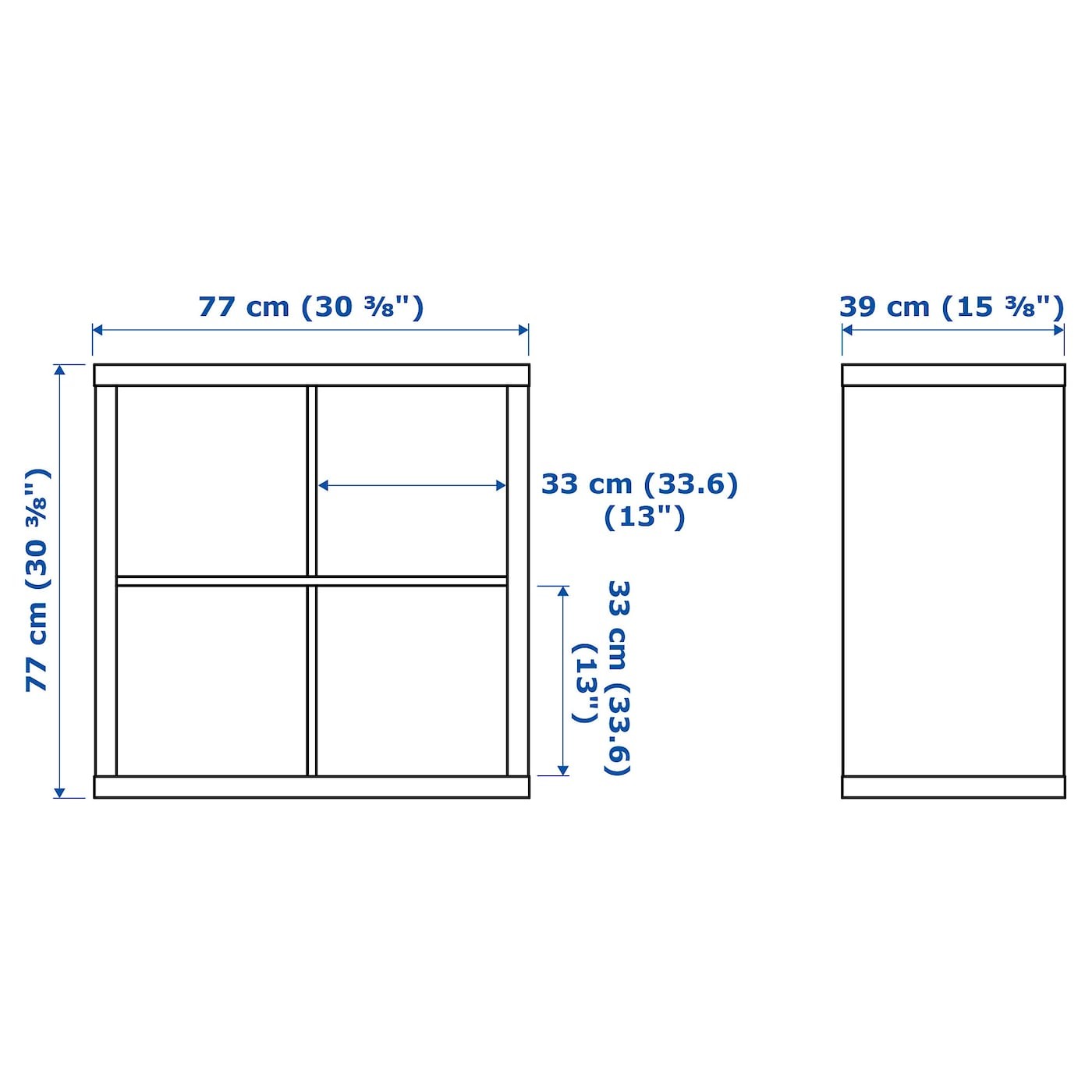 KALLAX Shelving unit with doors