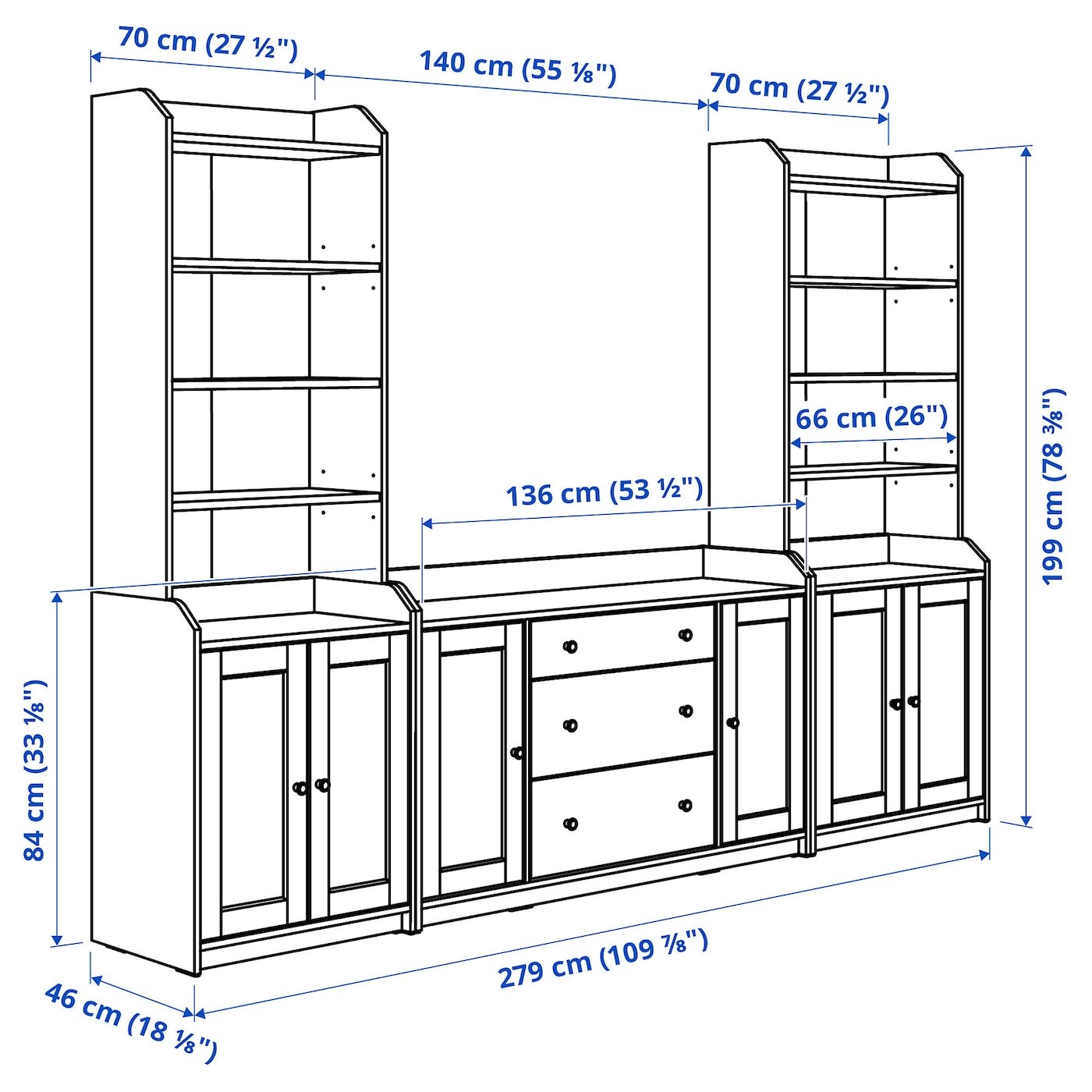 HAUGA Storage combination