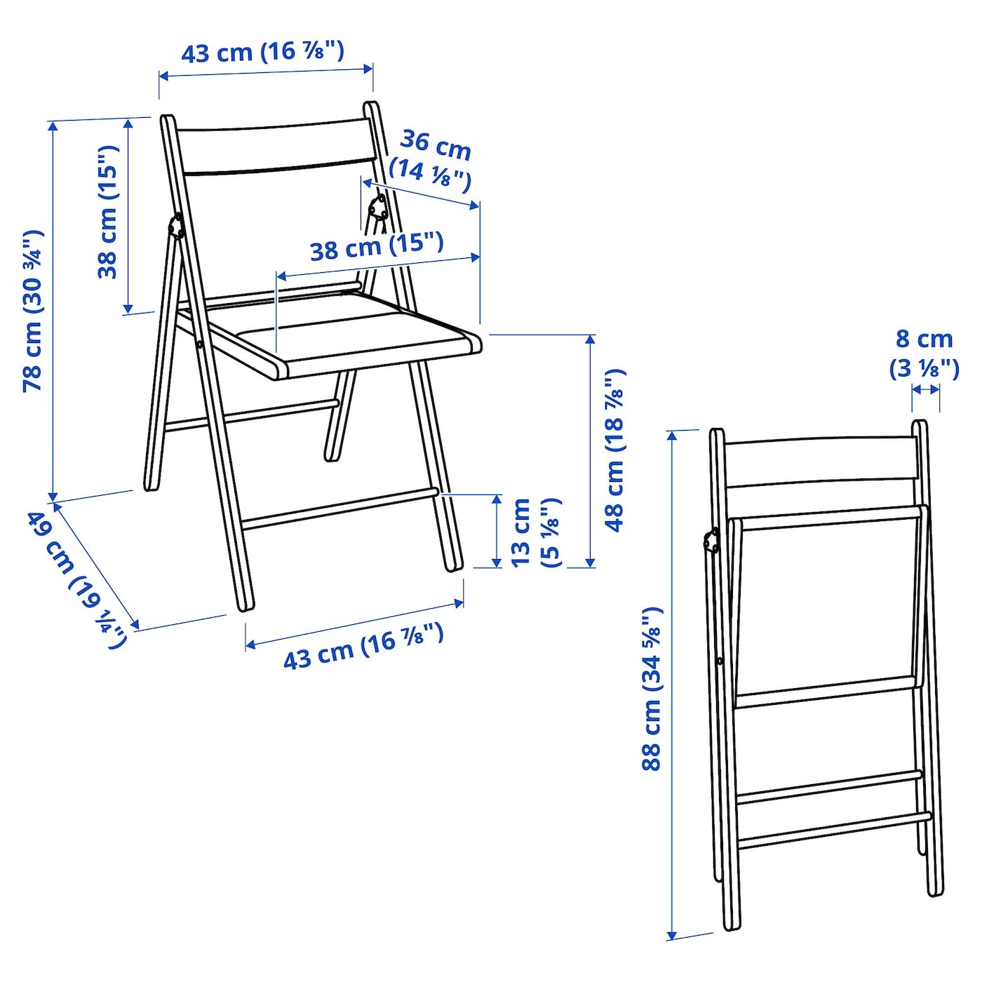 TERJE Folding chair