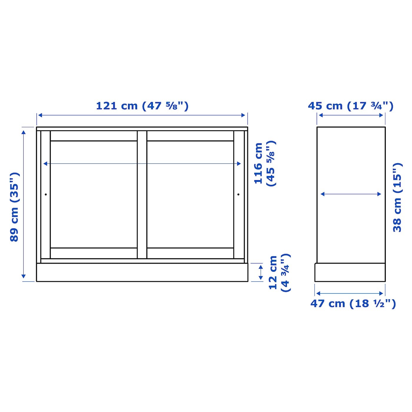 HAVSTA Cabinet with plinth