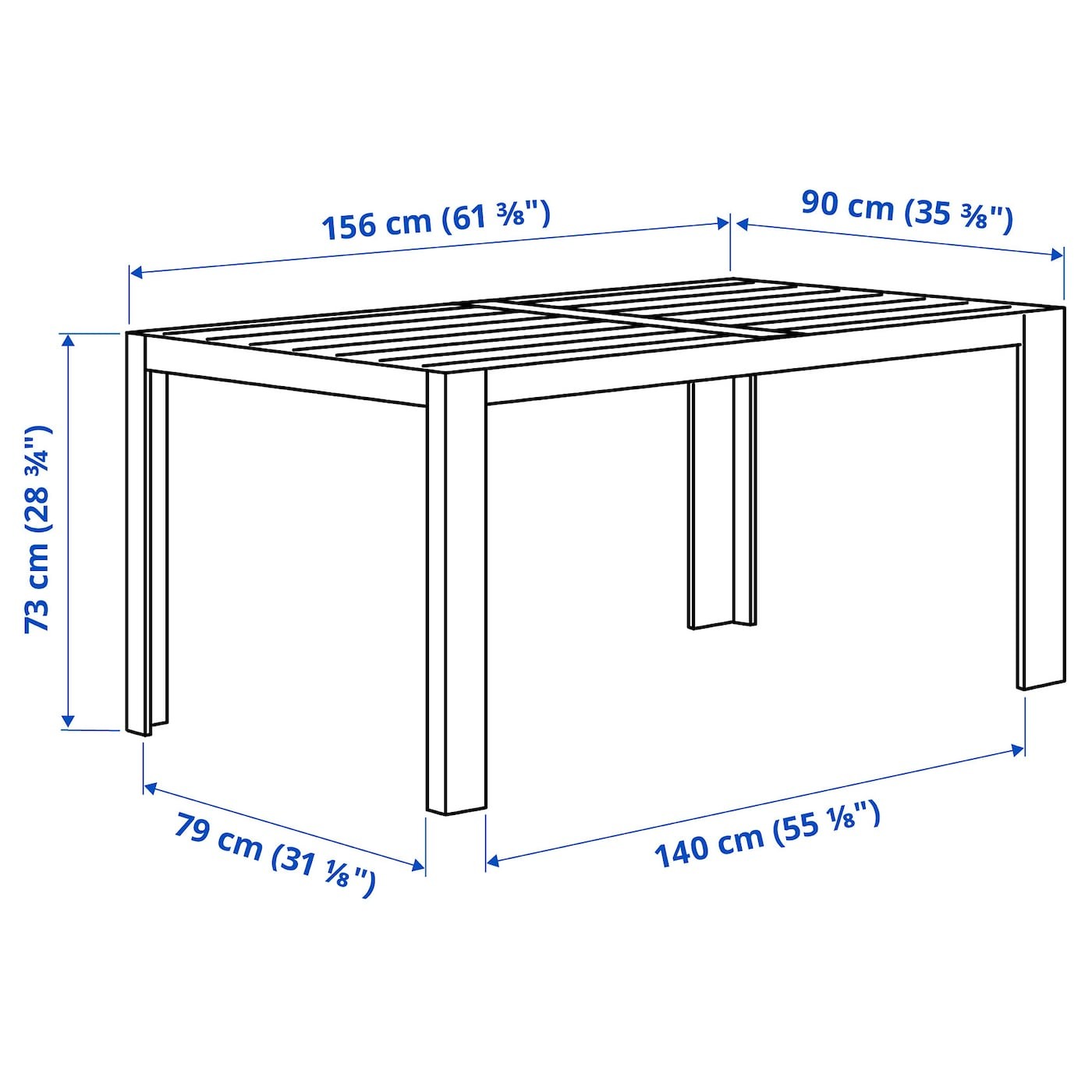 SJÄLLAND Table, outdoor