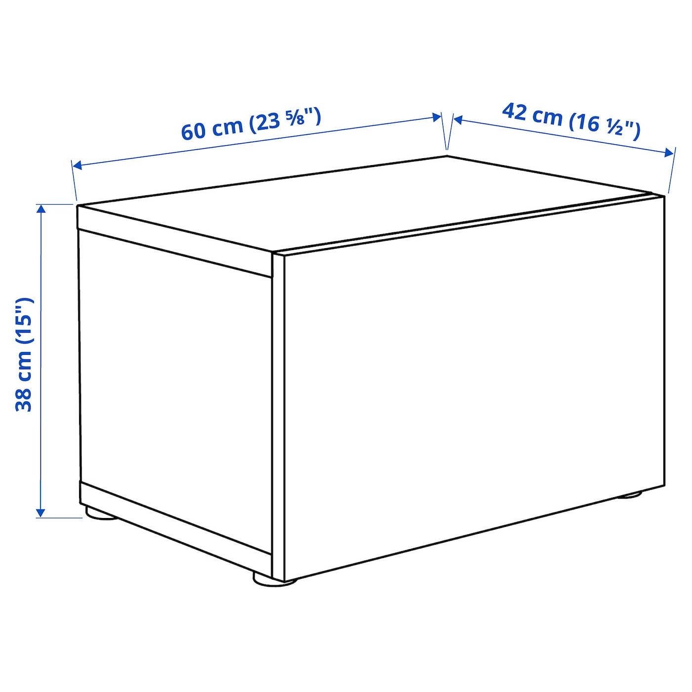 BESTÅ Shelf unit with glass door