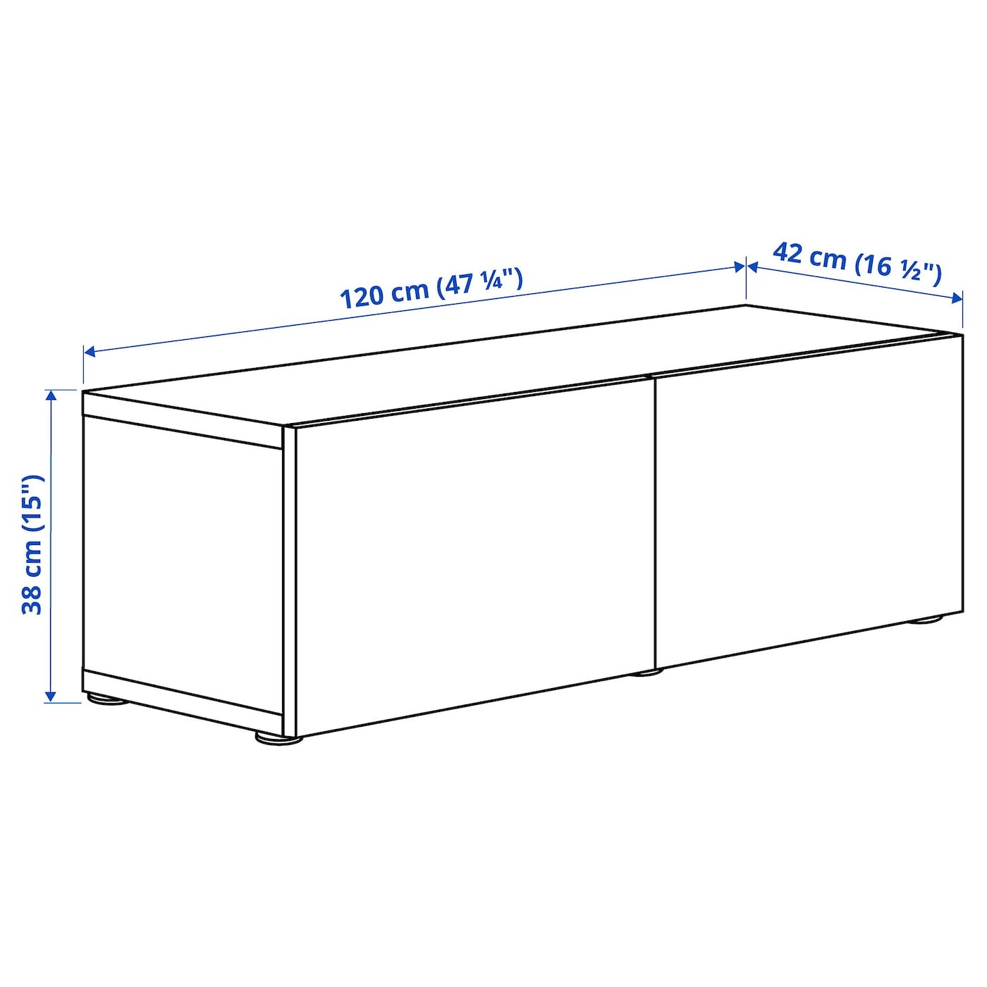 BESTÅ Wall-mounted cabinet combination