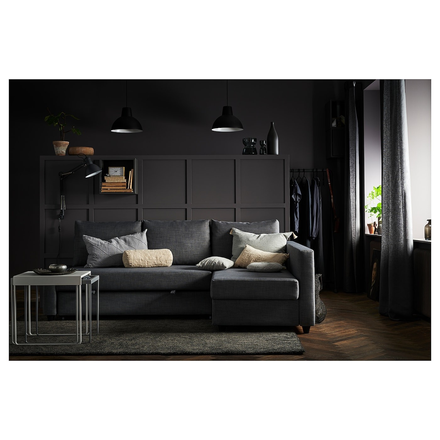 FRIHETEN Corner sofa-bed with storage