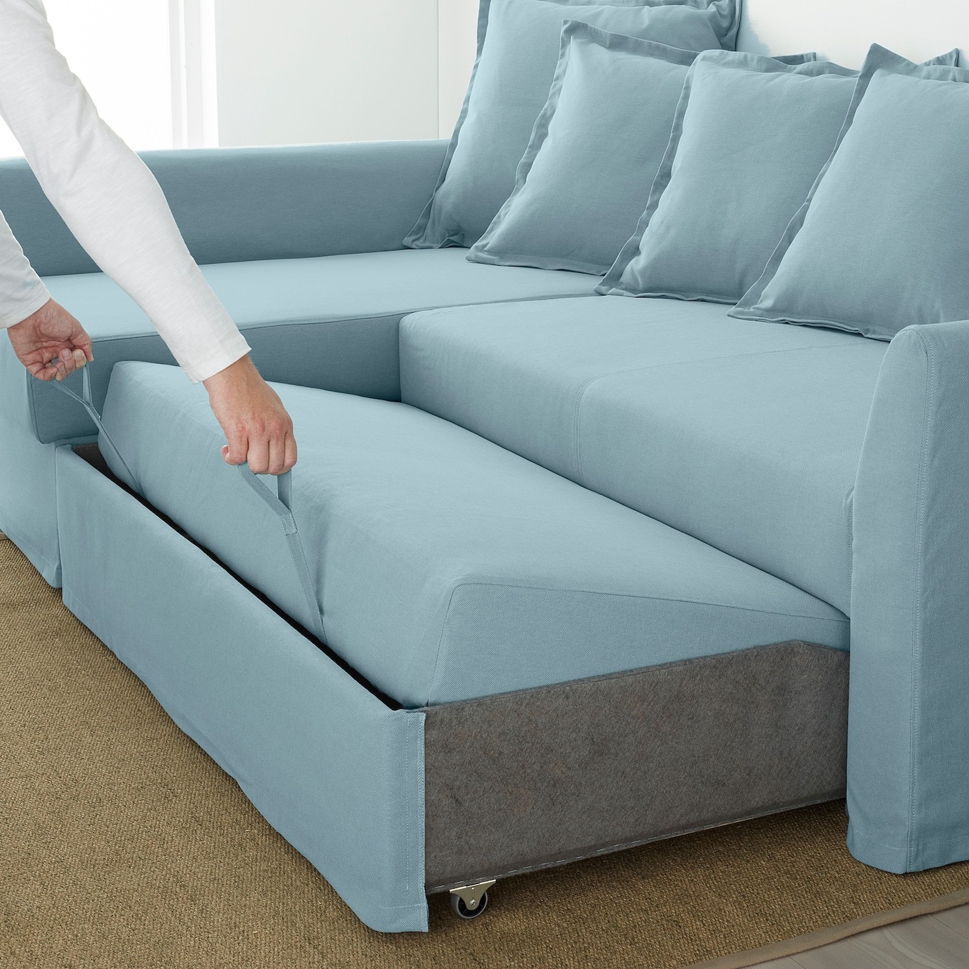 HOLMSUND Corner sofa-bed