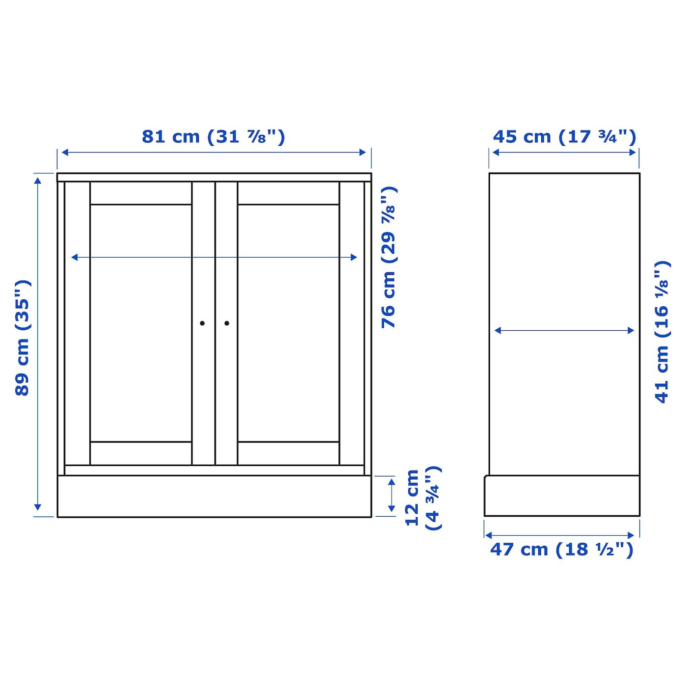 HAVSTA Cabinet with plinth