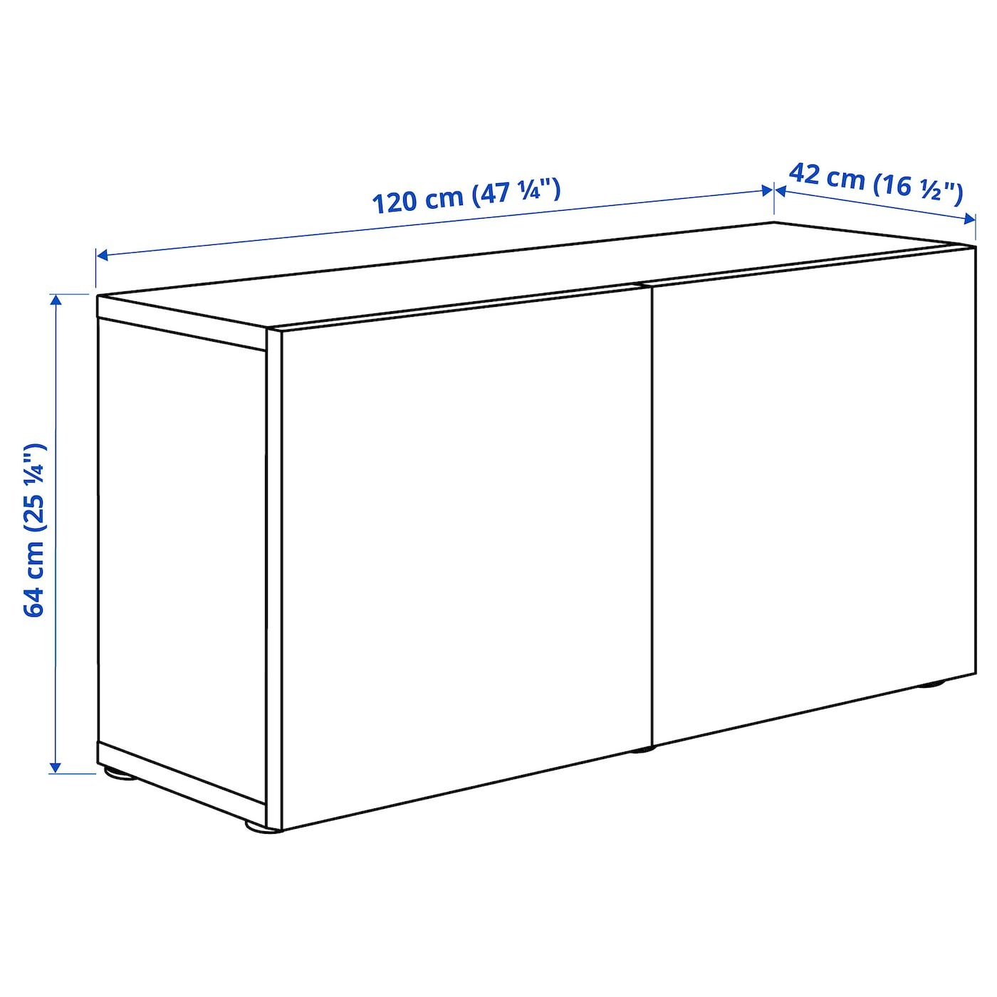 BESTÅ Wall-mounted cabinet combination