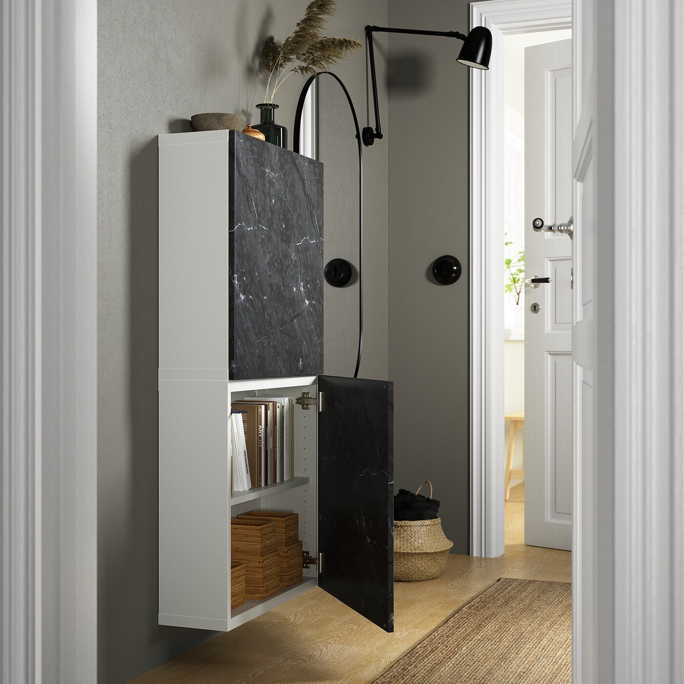 BESTÅ Wall cabinet with 2 doors