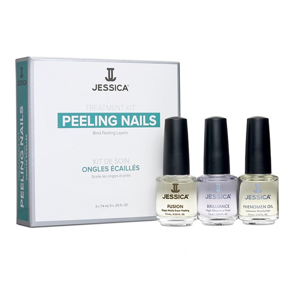 Jessica Peeling Nails Kit Mini | (3 Pcs x 7.4 Ml)