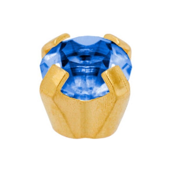 حلق كافلون سافتيك 24Ct Gp Clawset Sapphire