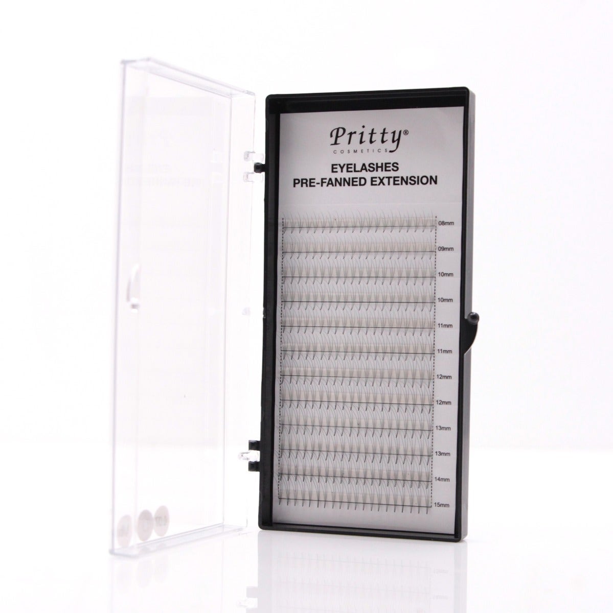 Pritty Pritty Individual Pre-Fanned Extension Lashes - D Curl | 8-15 Mm