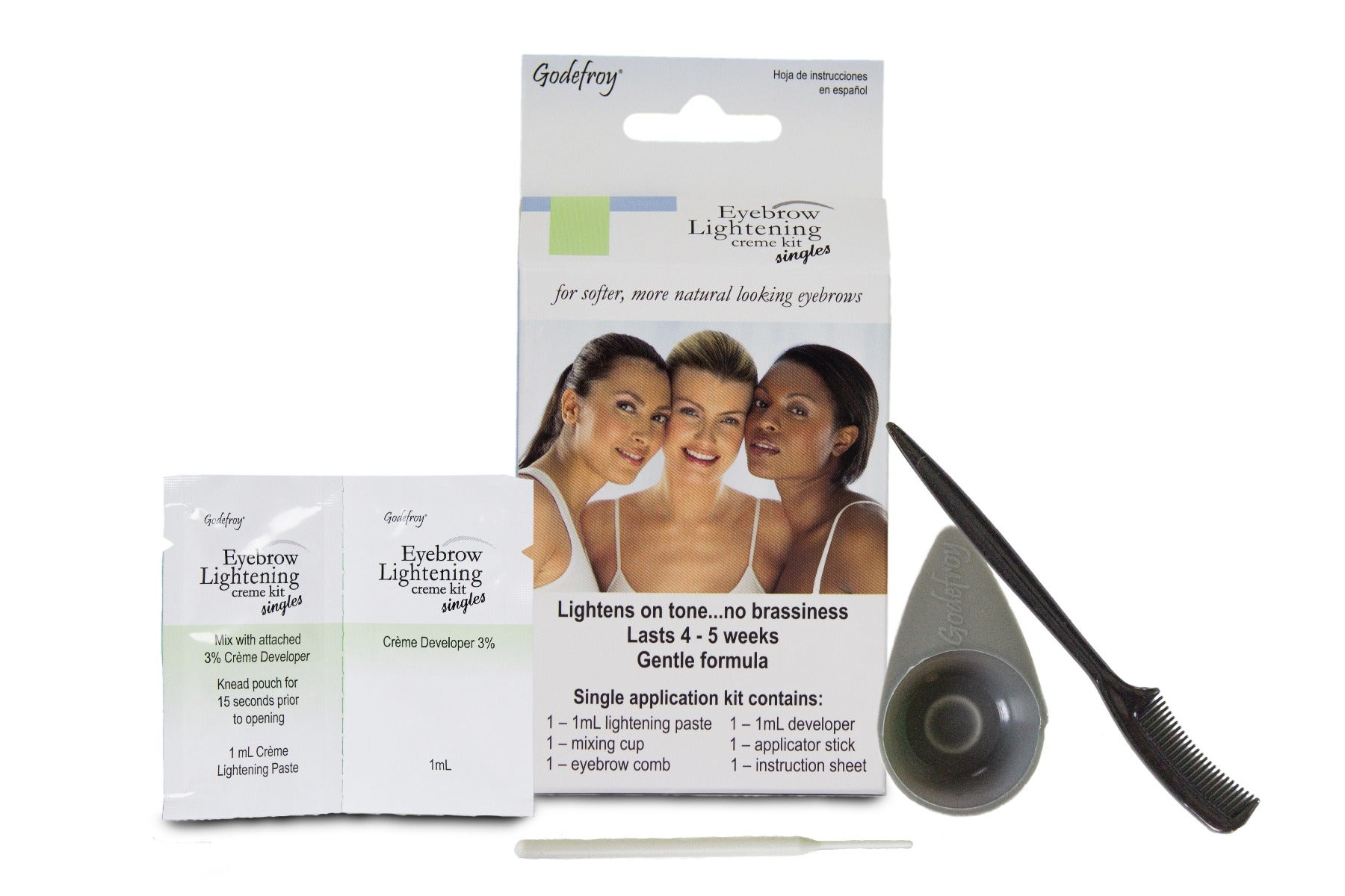 Godefroy Eyebrow Lightening Creme-Single Kit