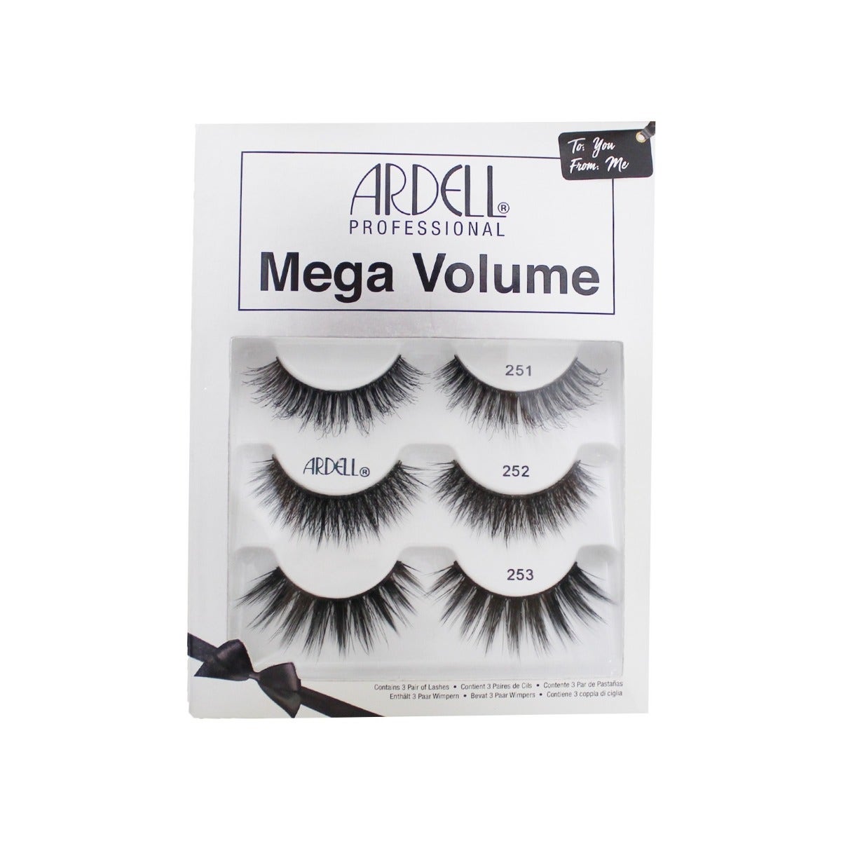 Ardell Mega Volume Holiday 3 Pk Strip Eyelash