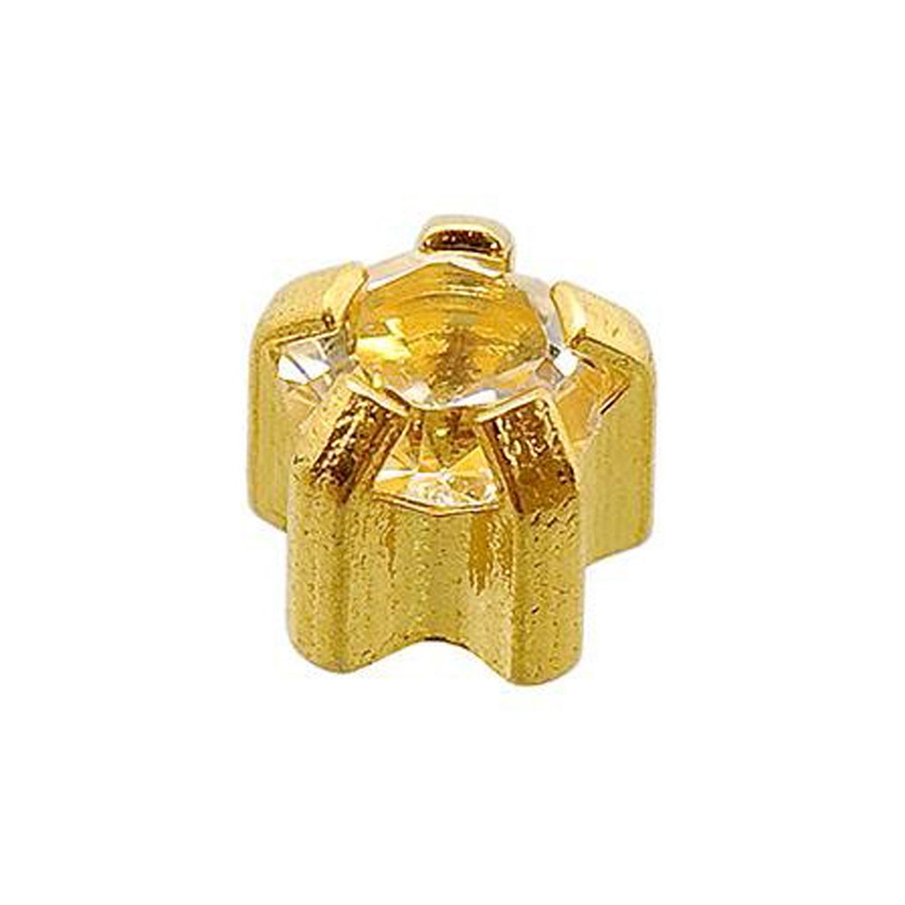 Caflon Safetec 24CT GP Clawset Topaz Earring