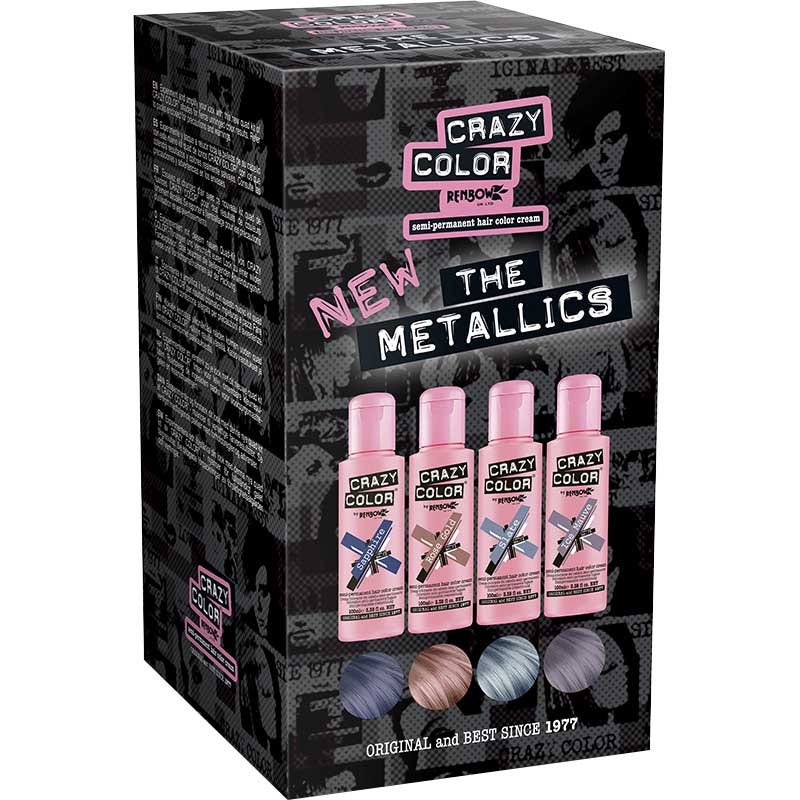 Crazy Color  Metallics Quad Kit(100Mlx4) 2418 | 100 Ml