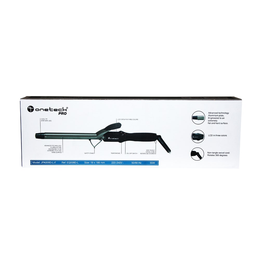 Onetech Curling Iron | Black- 19X186 Mm