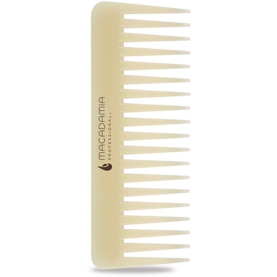 Macadamia Natural Detangler Comb With Macadamia Oil- Beige | 1 Pc