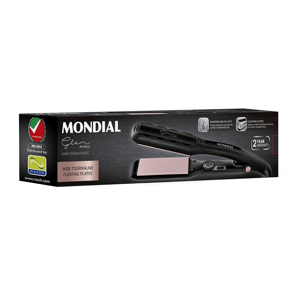 Mondial Glam Pro Hair Straightener Wet &amp; Dry P-24