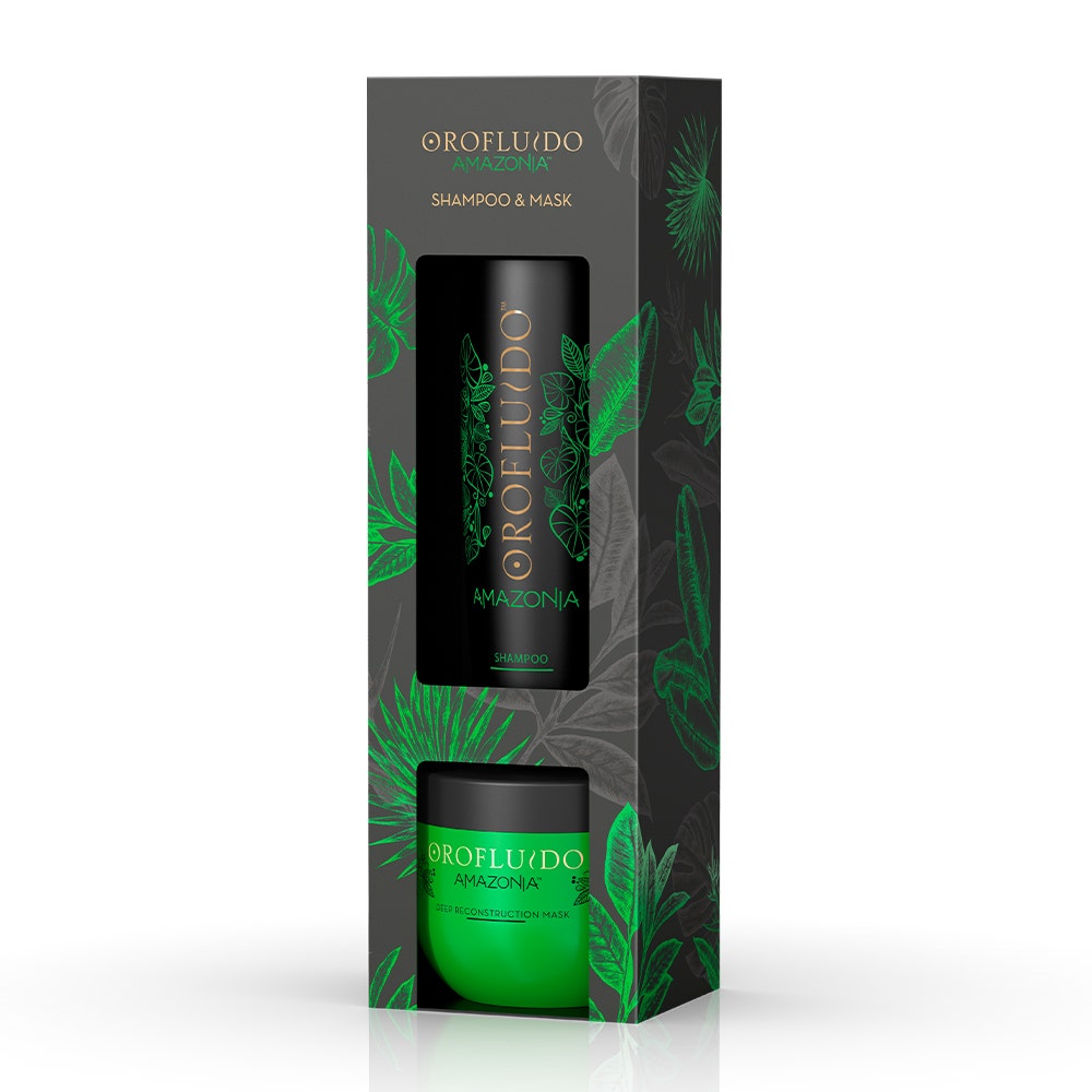 Orofluido Amazonia Super Size Shampoo+Mask | 2 X 500 Ml