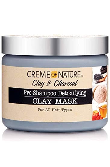 Creme Of Nature Clay&amp;Charcoal Detox Clay Mask 12Oz