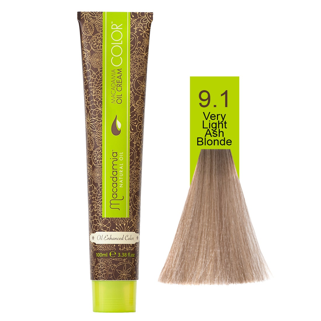 Macadamia Natural Color 9.1 | Very Light Ash Blonde- 100 Ml