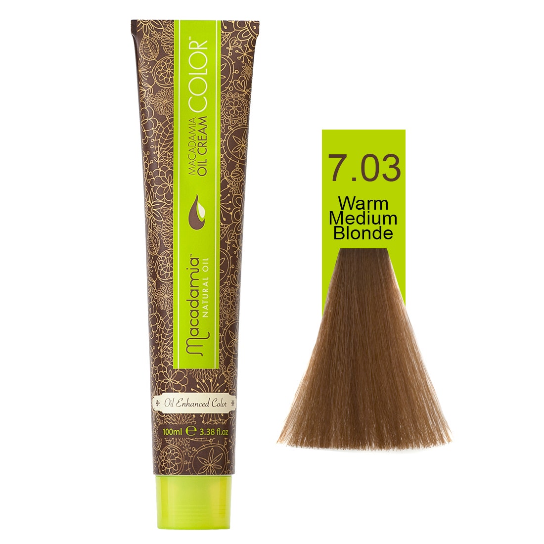 Macadamia Natural Color 7.03 | Naturals Medium Warm Blonde- 100 Ml