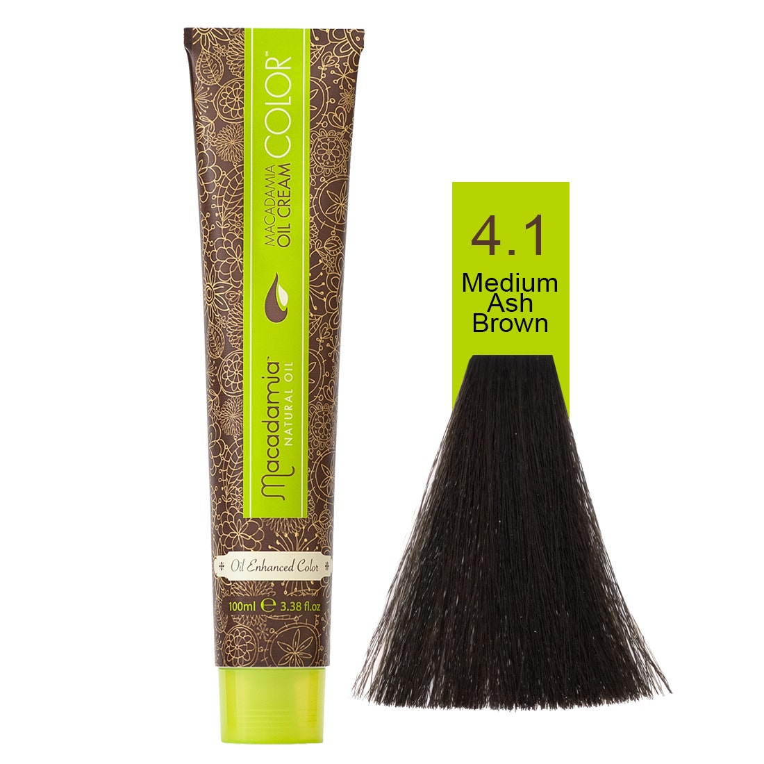 Macadamia Natural Color 4.1 | Medium Ash Brown- 100 Ml