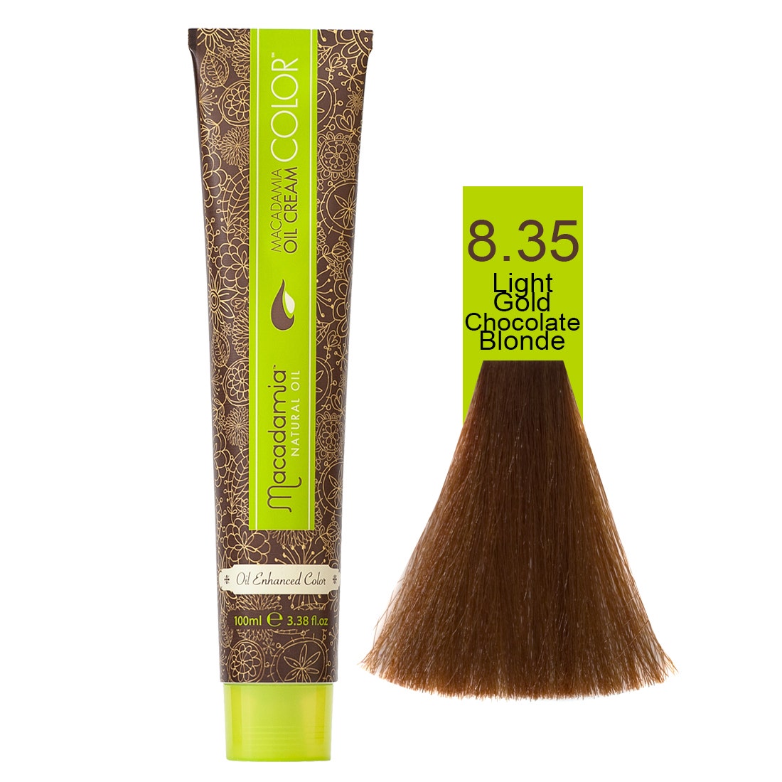 Macadamia Natural Color 8.35 | Light Gold Chocolate Blonde- 100 Ml