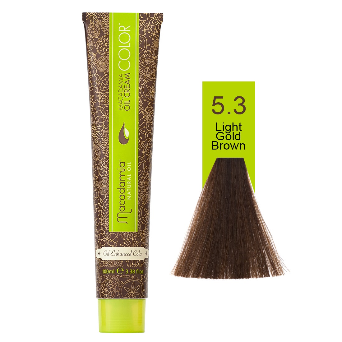 Macadamia Natural Color 5.3 | Light Gold Brown- 100 Ml