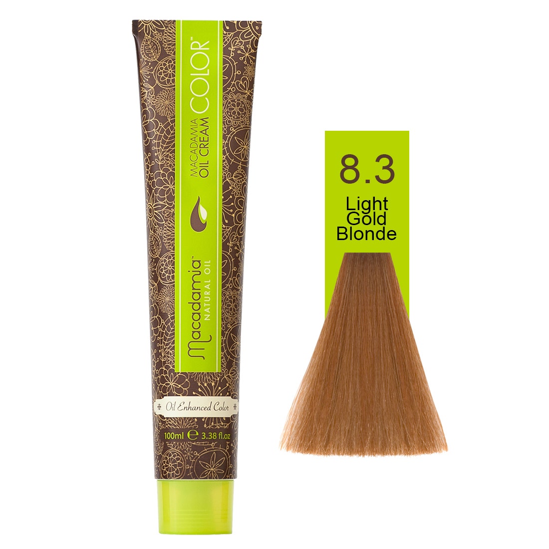 Macadamia Natural Color 8.3 | Light Gold Blonde- 100 Ml