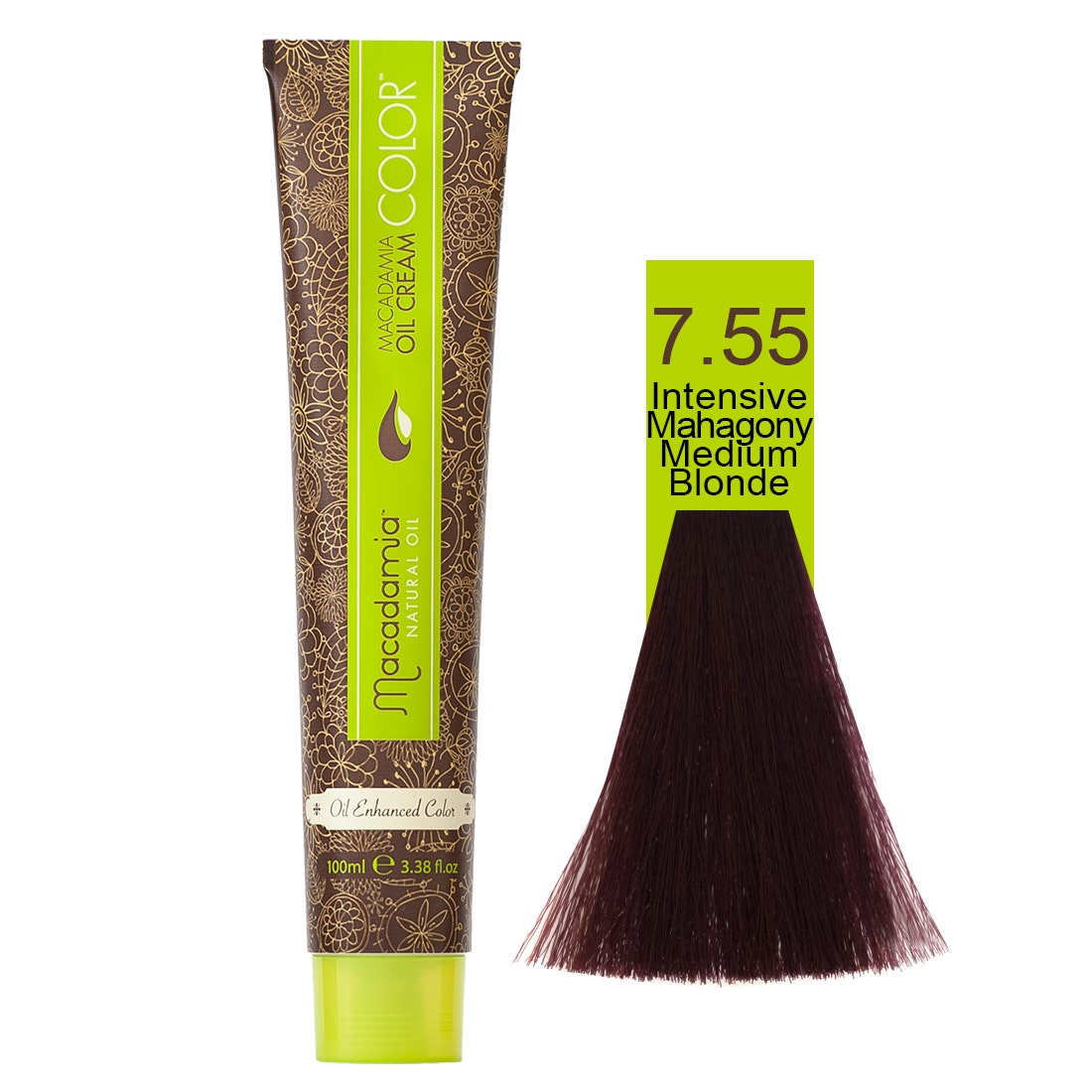 Macadamia Natural Color 7.55 | Intensive Mahogany Medium Blonde- 100 Ml