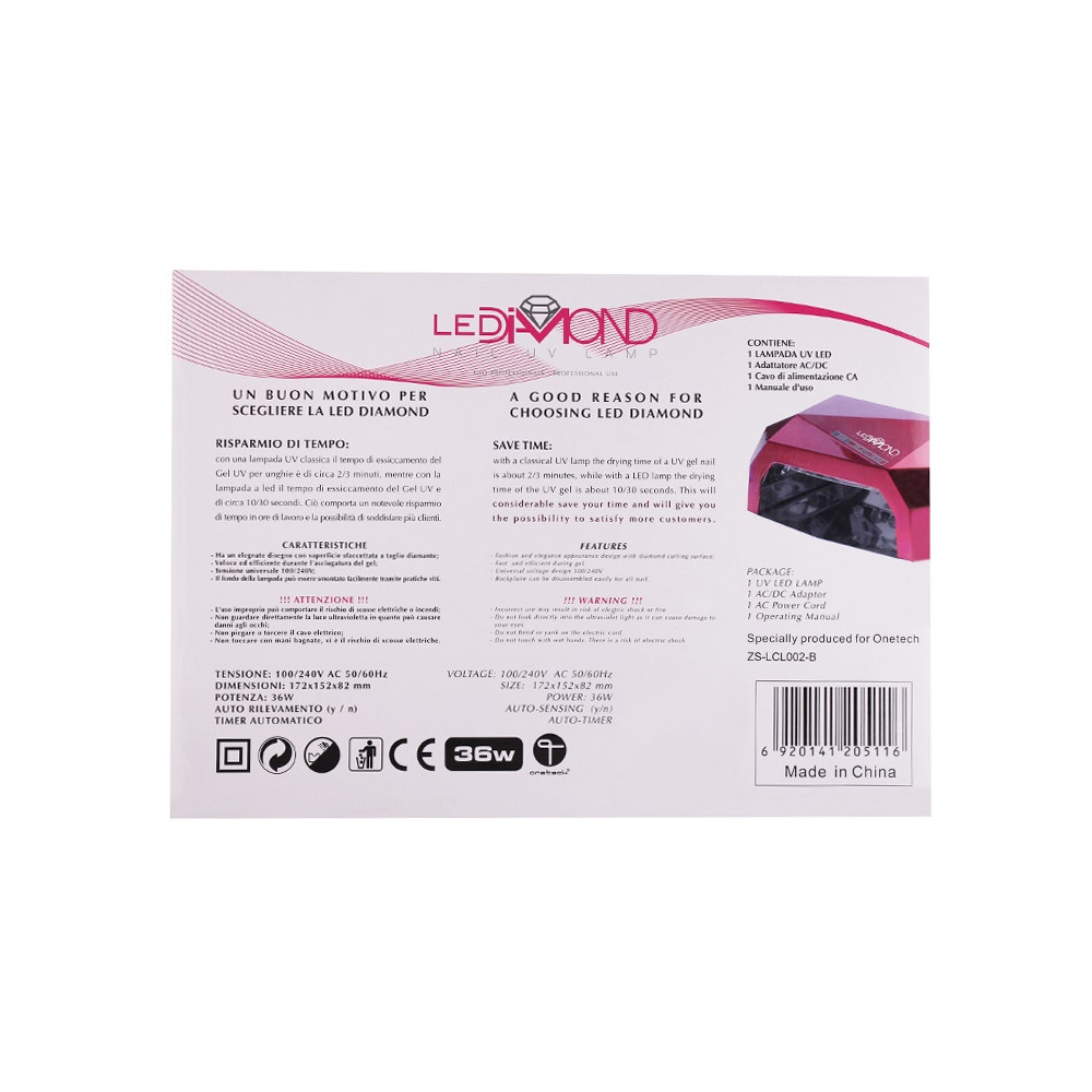 Onetech Lediamond Nail Uv Lamp