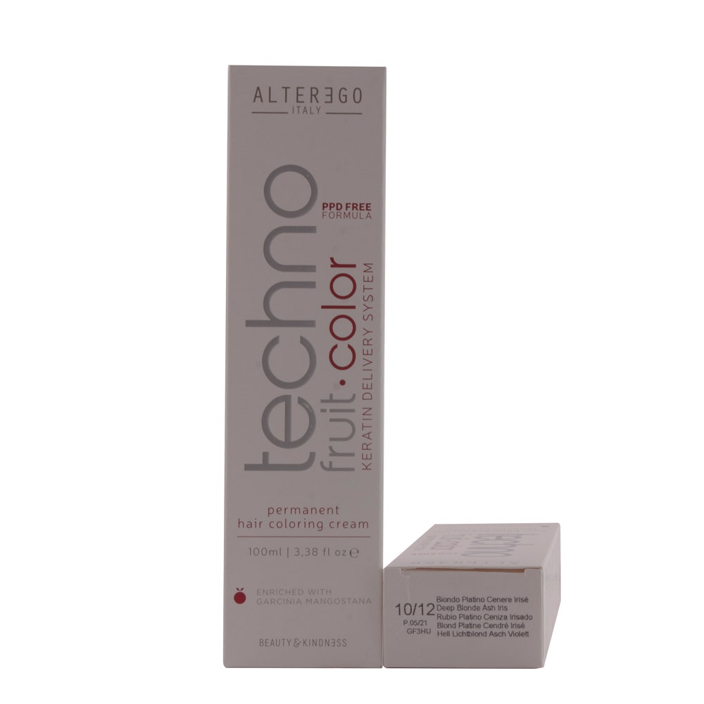 Alter Ego Technofruit Hair Color |Ash Iris 10/12 - 100 Ml