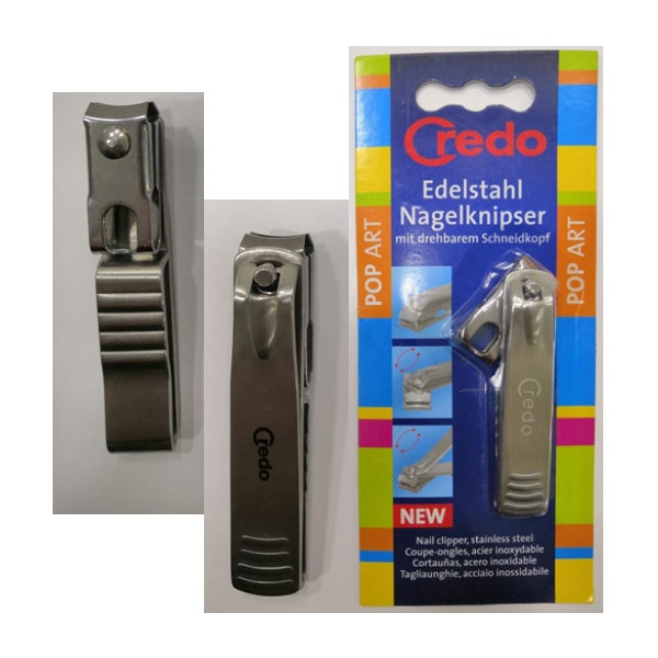 Credo Solingen Nail Clipper Stainless Steel W/Turnable Head | 82 Mm