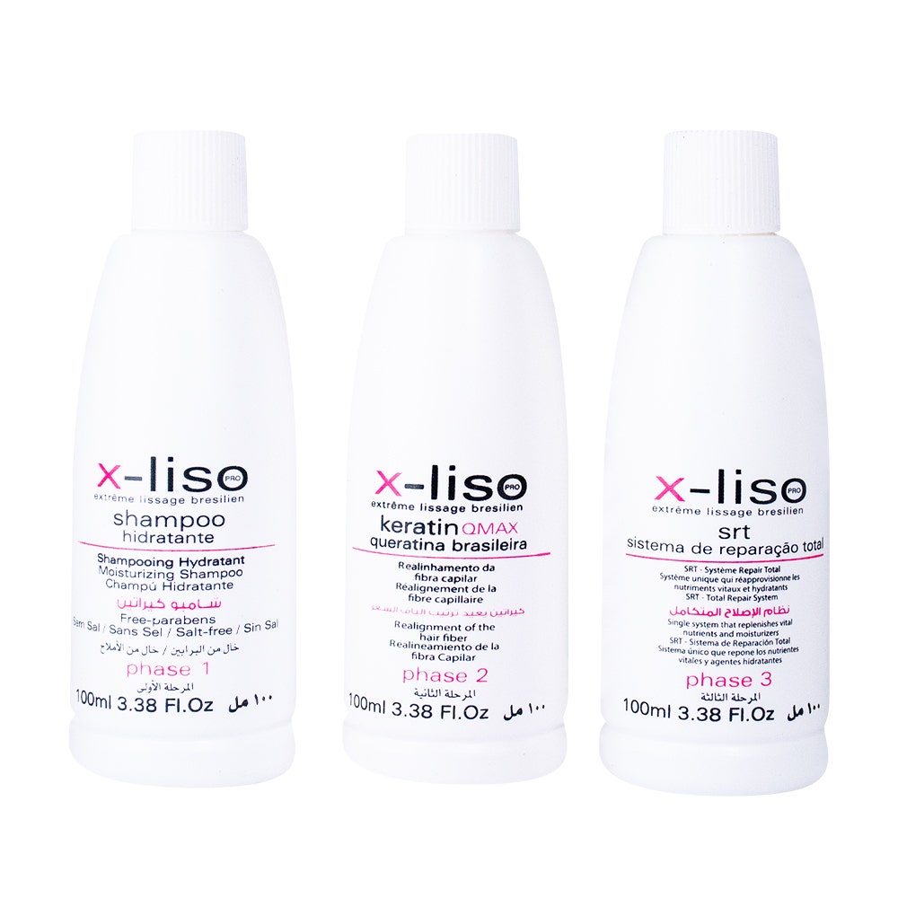 X-Liso Keratin Qmax Kit- 3 X 100 Ml