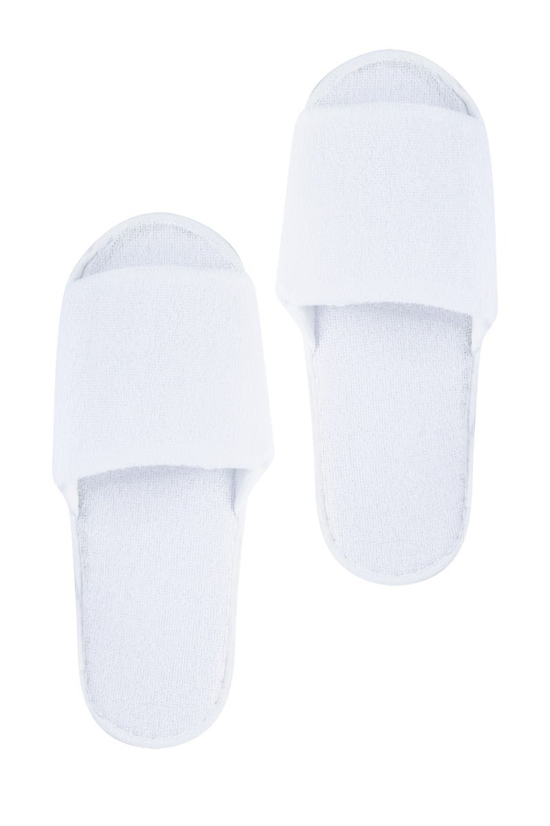 DISP SLIPPERS TOWELLING OPEN