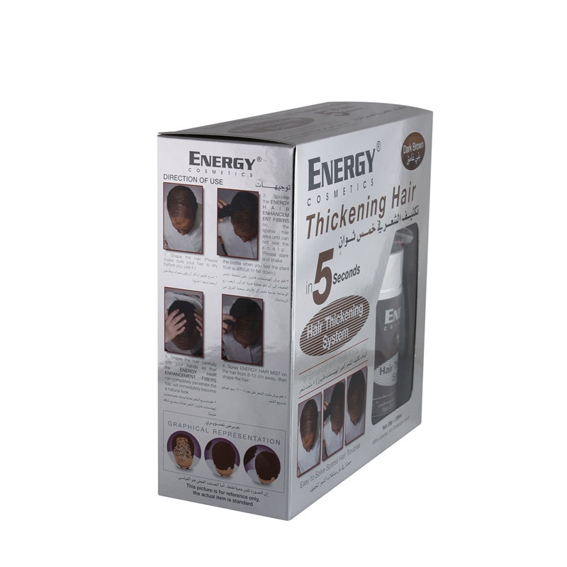 Energy Cosmetics Hair Thickening System | Dark Brown - 1 Kit