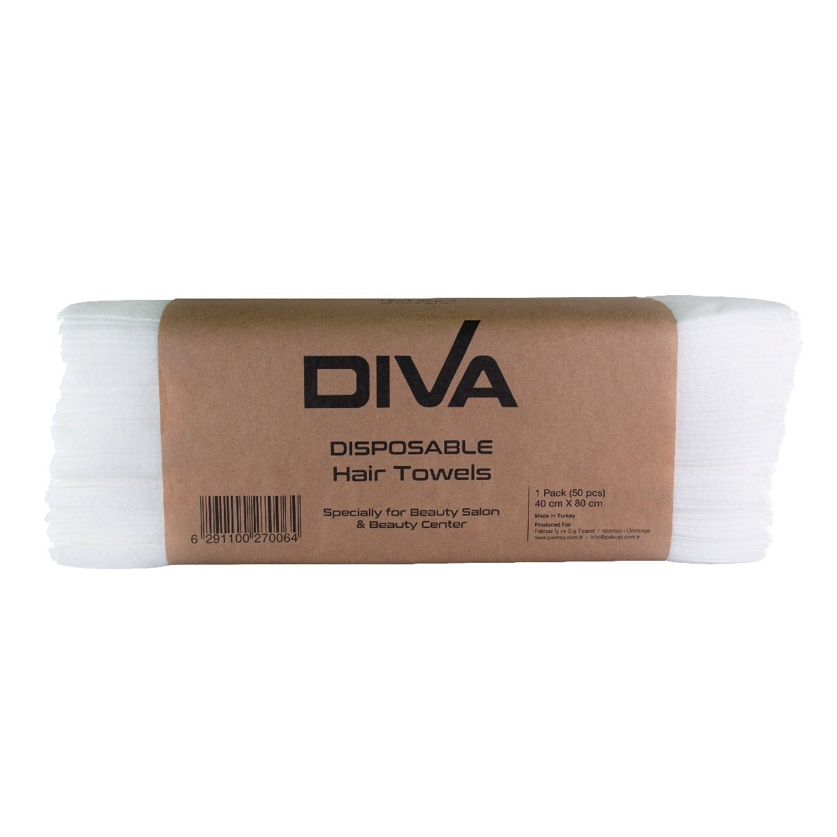 Diva Disposable Hair Towels |40 X 80Cm 50Pcs/Pk