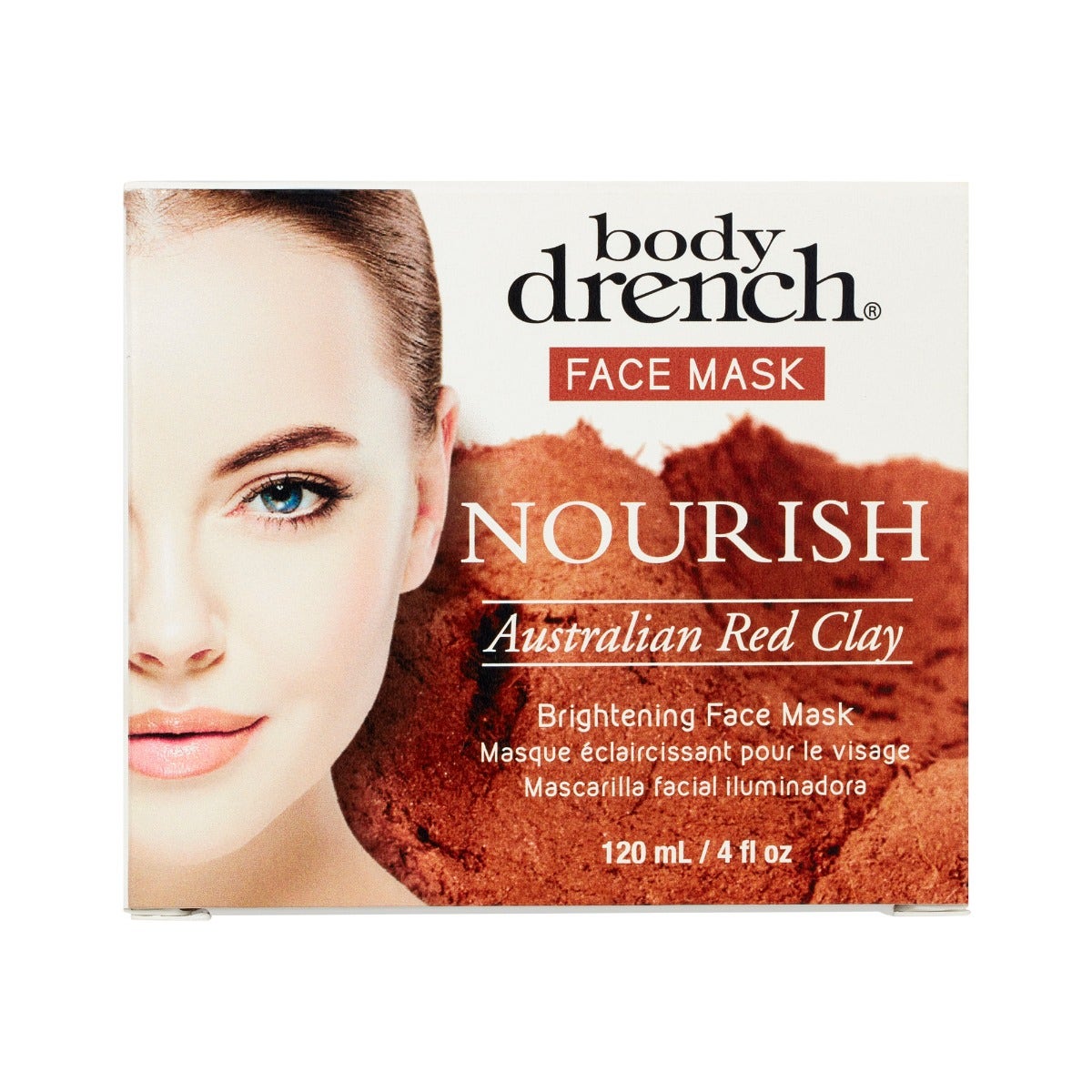 Body Drench Nourish Australian Red Clay Brightening Mask | 4 Fl Oz