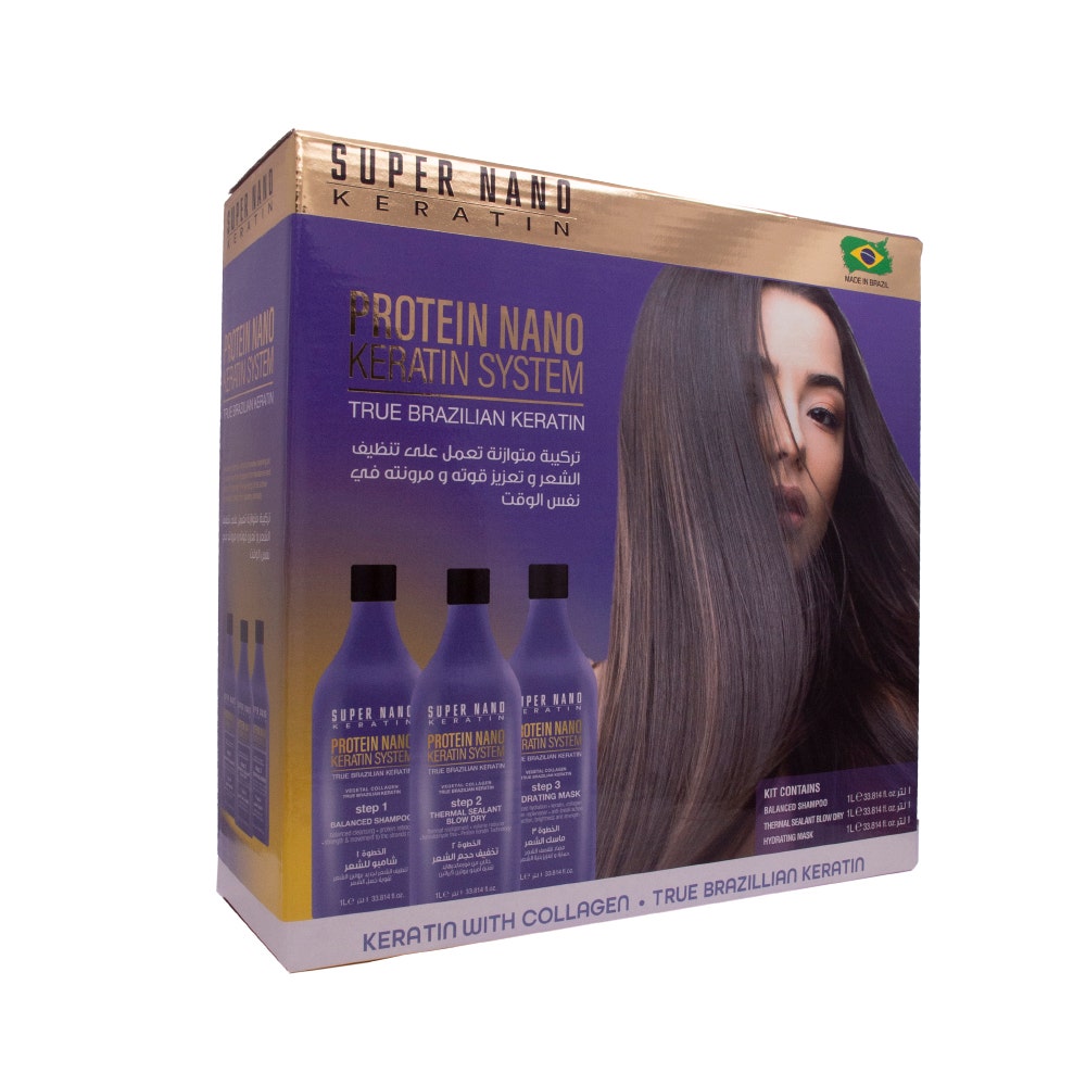 Super Nano Keratin Protein Nano Hair Keratin Kit | 3x1 Ltr