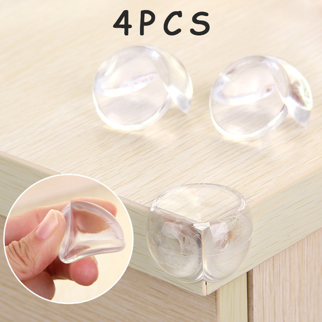 4pcs Safety Silicone Protector Baby Child Table Corner Edge Protection Cover BPA Free Children Anticollision Edge and Guards