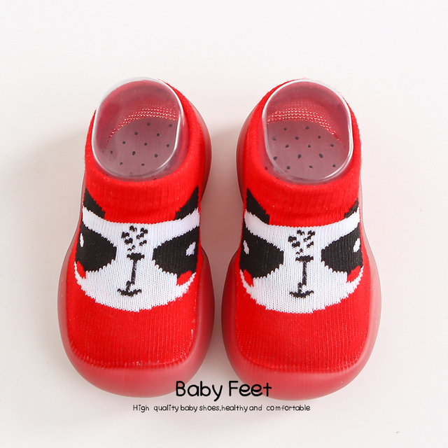 Unisex baby shoes first baby shoes first walkers boy soft sole rubber outdoor baby shoes cute animal socks baby anti-slip