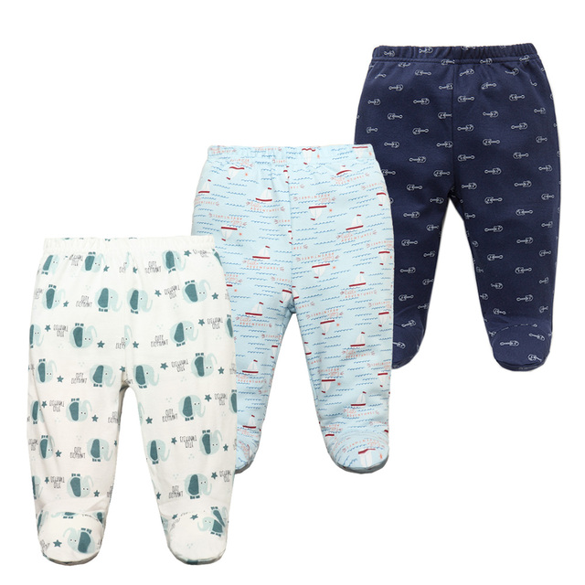 3pcs/lot Baby Pants 100% Cotton Autumn Spring Newborn Baby Boys Girls Pants Toddler Wear Infant Toddler Cartoon For Baby Clothes