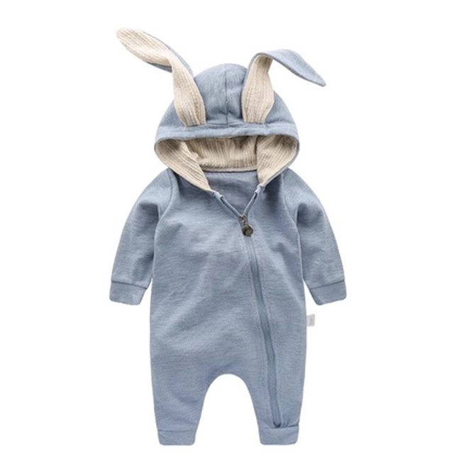 New Spring Autumn Baby Rompers Cute Cartoon Bunny Infant Girl Boy Jumpers Kids Clothes Baby Outfits